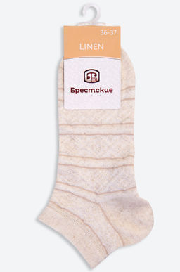 Цена за 2 шт. Женские укороченные носки с добавлением вискозы и льна Брестские  фото 3