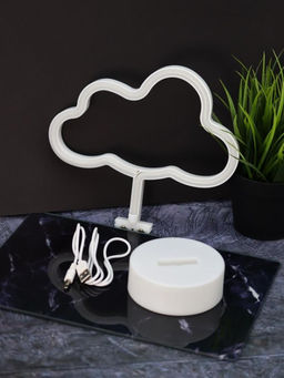 Неоновый LED ночник настольный "Cloud", тёплое свечение (30,5х27 см)