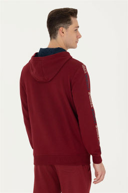 U. S. Polo Assn Мужская бордовая красная толстовка с капюшоном - U.s. polo assn фото 12