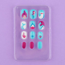 Детские накладные ногти «Русалка», 12 шт.
