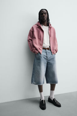 BERMUDA DENIM BAGGY FIT / Azul