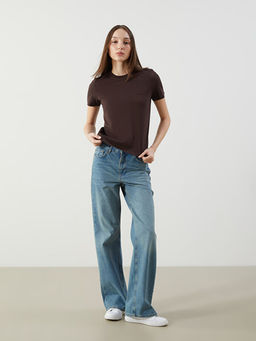 Bisiklet Yaka Nak??l? Kad?n Ti??rt