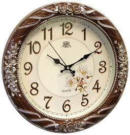 Настенные часы Mirron круглые коричневые P2957AKSHB
