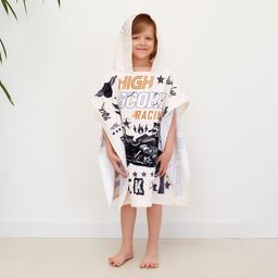 Полотенце-пончо детское махровое Крошка Я Racing 60*120см, 100% хлопок, 300гр/м2  фото 16