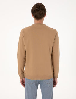 A__k Kahverengi 2 _plik Regular Fit Bisiklet Yaka Basic Sweatshirt - Pierre cardin фото 5
