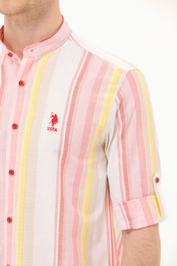 U. S. Polo Assn / Мужская красная рубашка с длинным рукавом - U.s. polo assn фото 7