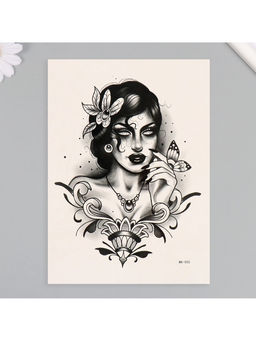 Цена за 2 шт. Переводная тату на тело цветная Пустая душа, 26.1?14.6 см