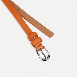 Ремень женский, ширина 1.3 см, винт, пряжка металл, цвет оранжевый - Simaland фото 2