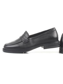 03-DYL144-1 BLACK Лоферы женские (натуральная кожа)