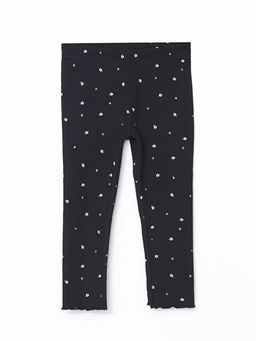 Bisiklet Yaka Bask?l? K?z Bebek Bluz ve Tayt 2li Tak?m - Waikiki фото 6