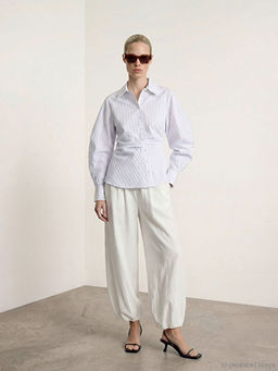 ?izgili Balon Kollu B?zg?l? Kad?n G?mlek