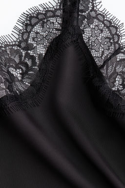 Top de tirantes con ribete de encaje - H&m фото 3