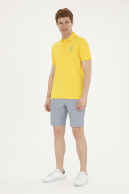 U. S. Polo Assn / Мужская желтая базовая футболка - U.s. polo assn фото 4