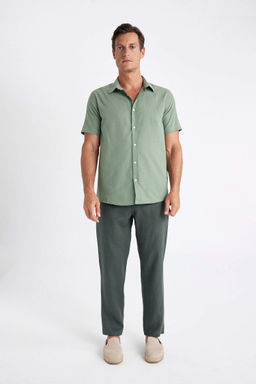 Relax Fit Rahat Kesim Duz Paca Yazl?k Keten Pantolon - Defacto фото 2