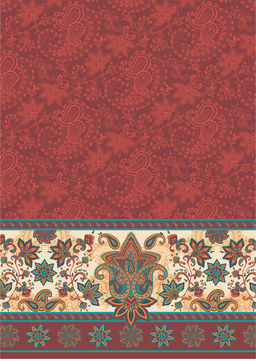 Ткань для пэчворка PEPPY СКАЗОЧНЫЙ ВОСТОК ПАНЕЛЬ ФАСОВКА 60 x 110 см 146 г/кв.м 5 100% хлопок СВ-01 белый