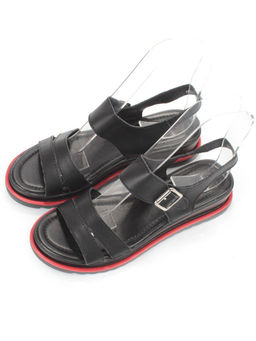 08-PEXL76-2 BLACK Босоножки женские (натуральная кожа) - Фабричный китай фото 3