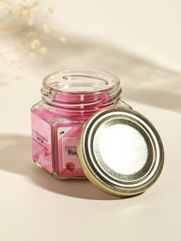 Свеча ароматическая в банке 70 гр воска, клубн-клюкв. смузи