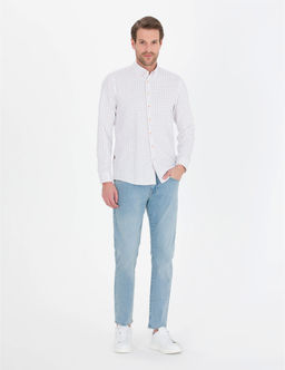 Pembe Slim Fit Uzun Kollu G_mlek