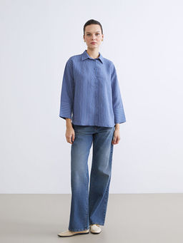 ?izgili Oversize Kad?n G?mlek