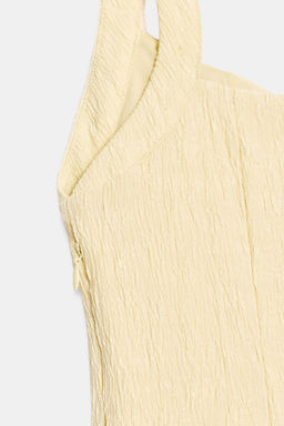 VESTIDO MINI TEXTURA GLOBO / Vainilla - Zara фото 9