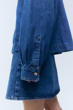 Camisa popover en denim - H&m фото 5