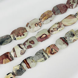 Бусины для украшений из пейзажной Яшмы 39 см