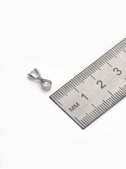 Держатель для кулона, 14?6 мм (набор 5 шт.), цвет серебро