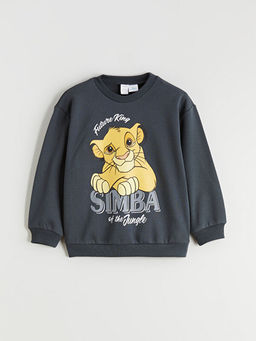 Simba Bask?l? Erkek ?ocuk Sweatshirt ve E?ofman Alt? 2li