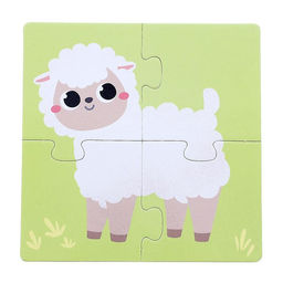 Пазлы 4 в 1 Кто живёт на ферме? - Puzzle time фото 4