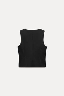 SHORT SCALLOPED WAISTCOAT - Zara фото 5