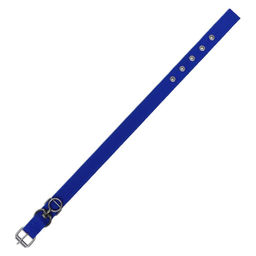 Ошейник двухслойный с вертлюгом, 58 х 3 см, полиэстер, синий - Пижон фото 5