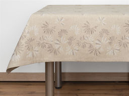 Скатерть 24С61-ШР 140*255 "Лепестки" цв. 1 рис. 240 беж