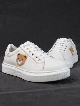 05-SD12-1D WHITE Кроссовки женские (натуральная кожа)