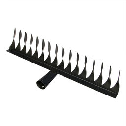 Цена за 2 шт. Грабли прямые, витой зуб, 16 зубцов, металл, тулейка 28 мм, без черенка, МИКС