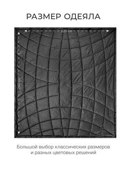 Одеяло Cloud Cool Graphite 220х240см всесезонное 200г/м2 ЕС-7043 - Espera фото 6