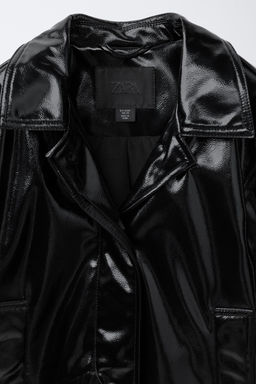 LEATHER EFFECT JACKET - Zara фото 7