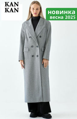 Пальто женское демисезонное 26830 (пепельный/ёлочка)