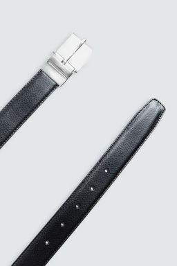 REVERSIBLE LEATHER BELT - Zara фото 3