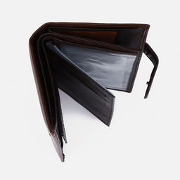 Обложка на кнопке, для автодокументов, паспорта, карт, купюр, цвет коричневый - Simaland фото 3