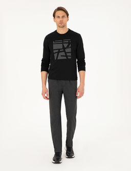 Antrasit Melanj Slim Fit 3 _plik D_z Pa_a E_ofman Alt_