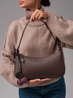 Сумка багет кросс-боди Azaro 31200 коричневый торф