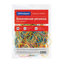 Резинки для денег 500гр, d=60мм натур. каучук цветные OfficeSpace (333910) цвет - ассорти