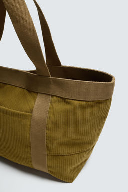 CORDUROY EFFECT TOTE BAG - Zara фото 4