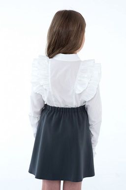 Жёлтая школьная блуза Mooriposh, модель 06114  фото 11