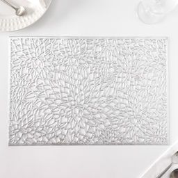 Салфетки сервировочные на стол Доляна «Астра», 45×30 см, 4 шт., серебряные