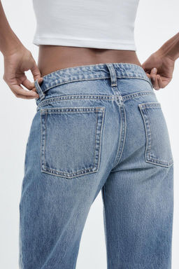 TRF STRAIGHT LOW-RISE JEANS - Zara фото 15