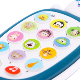 Музыкальный телефон детский «Малыш Банни», звук, цвет синий