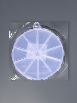 Органайзер для хранения мелочей, 10 ячеек, d=12.8×1.5 см, прозрачный