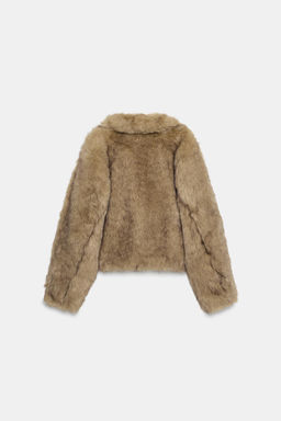 SHORT FAUX FUR COAT - Zara фото 6