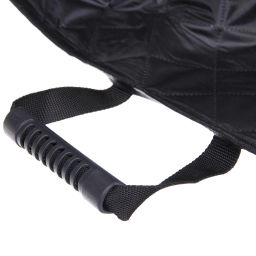 Автогамак для перевозки животных "Место Бро", цвет черный, влагозащ. ткань, ремень для крепл. к ошейнику, 133*140см